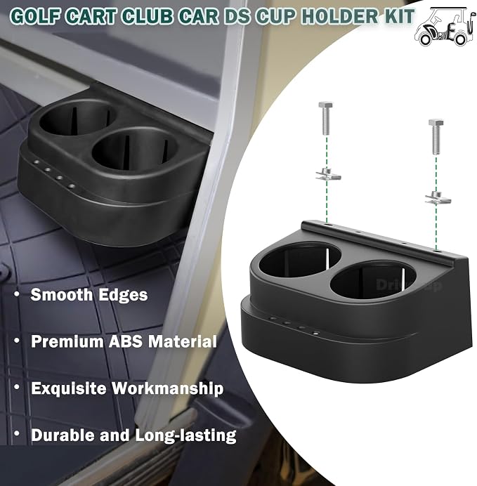 DRIVE UP Golf Cart Cup Holder for Club Car DS 1993-Up Golf Carts, OEM 1016811 101708301