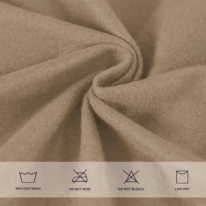 Easy-Going 100% Waterproof Seat Covers for Dining Room Chairs Set of 4, Stretch Chair Seat Slipcovers Protector Removable and Washable Kitchen Dining Chair Covers, Khaki
