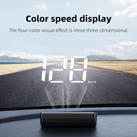 Heads up Display for Cars Car HUD M4, Digital Speedometer for Car OBD2 Speedometer with Speed, Voltage, Water Temperature, etc., Suitable for Some Vehicles' speedometers after 2009
