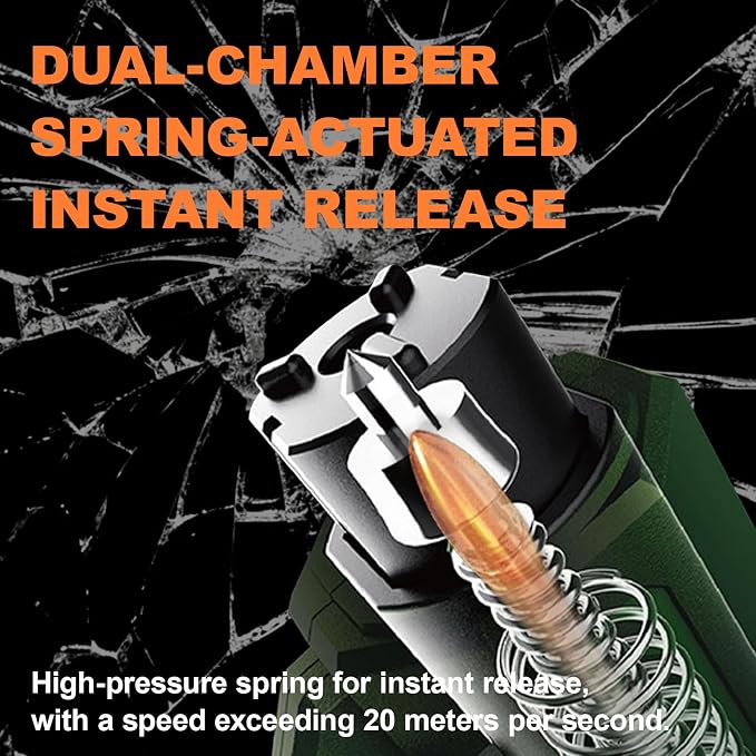 8PCS Car Window Breaker Seatbelt Cutter, Portable 2 in 1 Seatbelt Cutter and Window Glass Breaker Keychain Emergency Escape Tool for Cars