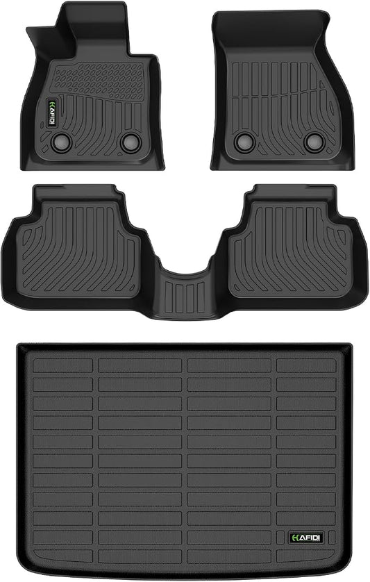 Floor Mats & Cargo Liner Custom for 2016-2024 Mini Clubman All Weather Protection TPE Heavy Duty Non-Slip Automotive Floor Liners Fits Full Set Accessories, Black