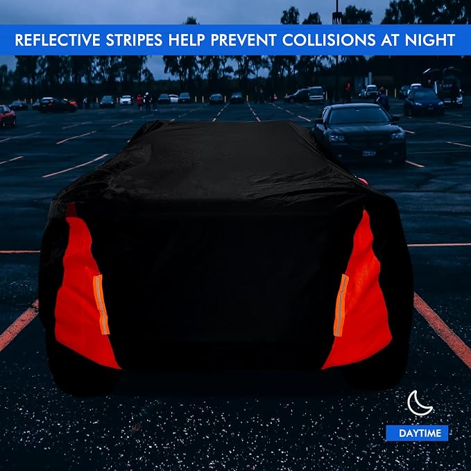 Truck Cover Waterproof All Weather for Automobiles, 6 Layers Outdoor Full Exterior Cover Rain Sun UV Snowproof Protection (Length Up to 228 inch)