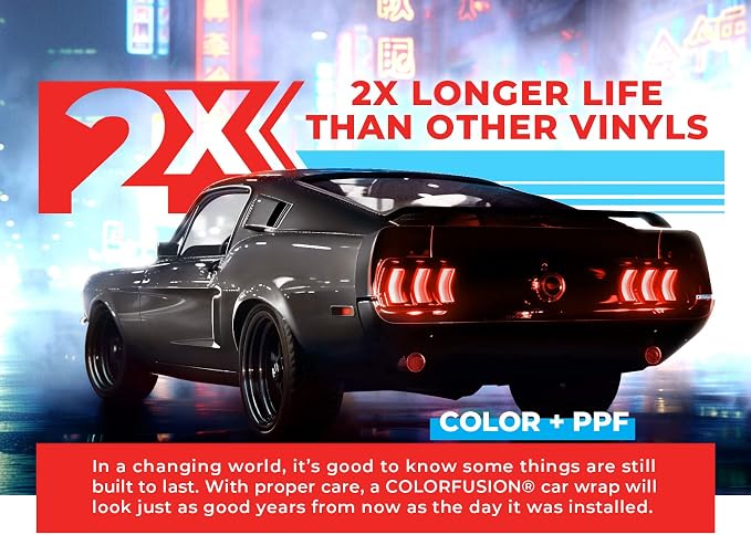 ColorFusion PPF by VViViD, Gloss Nardo Grey Dry Apply PPF Vinyl Car Wrap Roll 10ft x 5ft