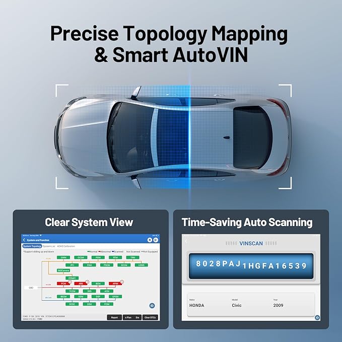 TOPDON Phoenix Plus 2, OE-Level TOPDON Scanner, Advanced Online ECU Coding & Configuration Flashing, Bidirectional Scan Tool with Topology Map, CANFD, 42+ Services, FCA AutoAuth, 2 Years Free Update