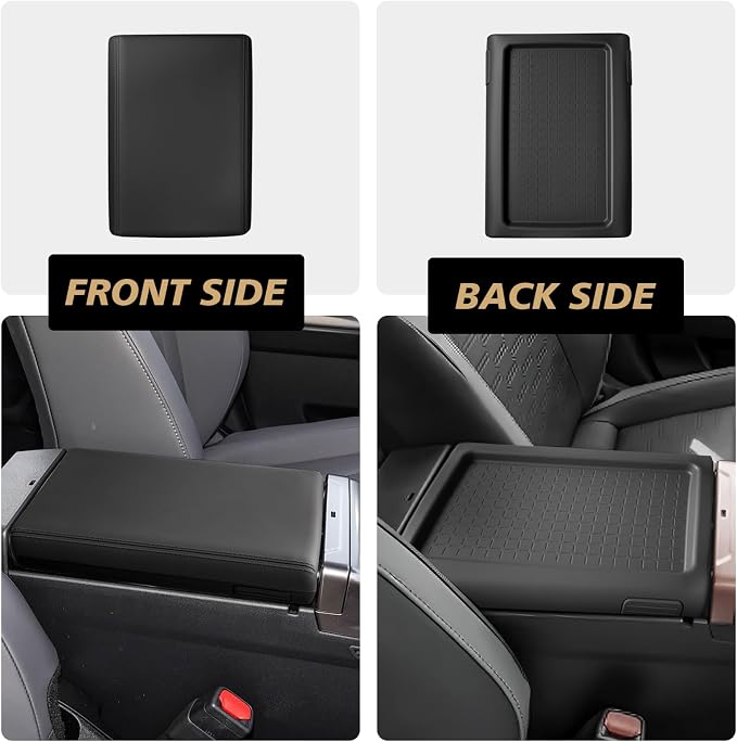 Muslogy Center Console Armrest Cover Fit for 2026 Toyota RAV4 Accessories, Comfort Armrest Pad Console Lid Cushion Silicone Regular Thick - Snug Fit