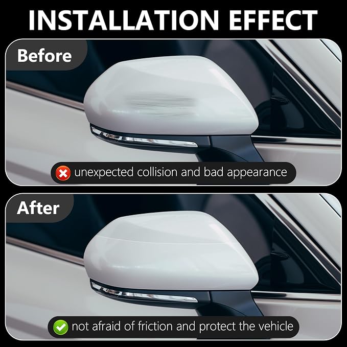 DGSL Car Door Edge Guards Door Sill Protector, 2.7In x 33Ft 5D Carbon Fiber Car Wrap Film, Vinyl Automotive Wrap Film Anti-Collision Fits for Most Vehicles (Transparent)
