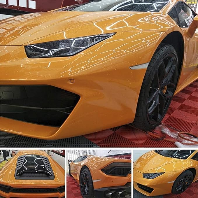 Arespark Clear Vinyl Roll, Transparent Vinyl Wrap Paint Protection Film, Self Adhesive Film for Car Motorcycle Interior Exterior, Protect from Pets Scratches 1x10ft