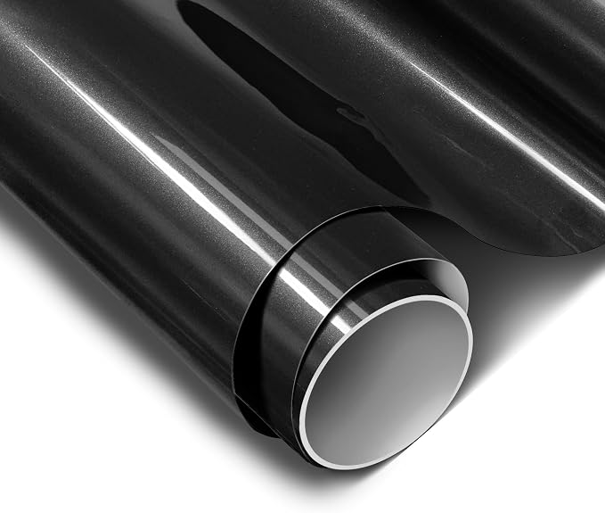 ColorFusion PPF by VViViD, Gloss Metallic Shadow Ash Grey Dry Apply PPF Vinyl Car Wrap Roll 1.3ft x 5ft