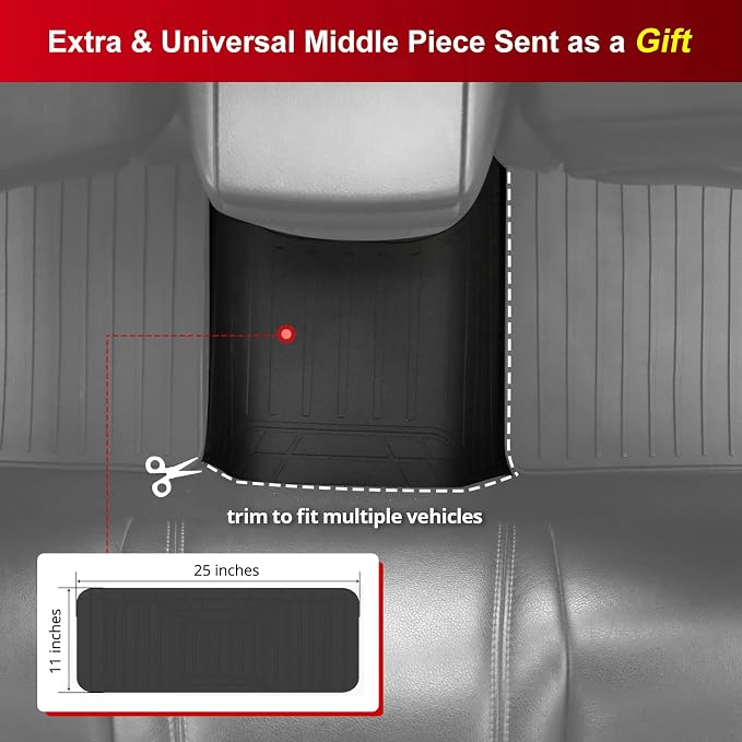 Fit 2008-2015 Chevrolet Cruze Floor Mat IKON Latex Rubber Latex Black | IKON MOTORSPORTS, Fit 16 Cruze Limited, All Weather Season Car Auto Front Rear Carpets Liner 5PC