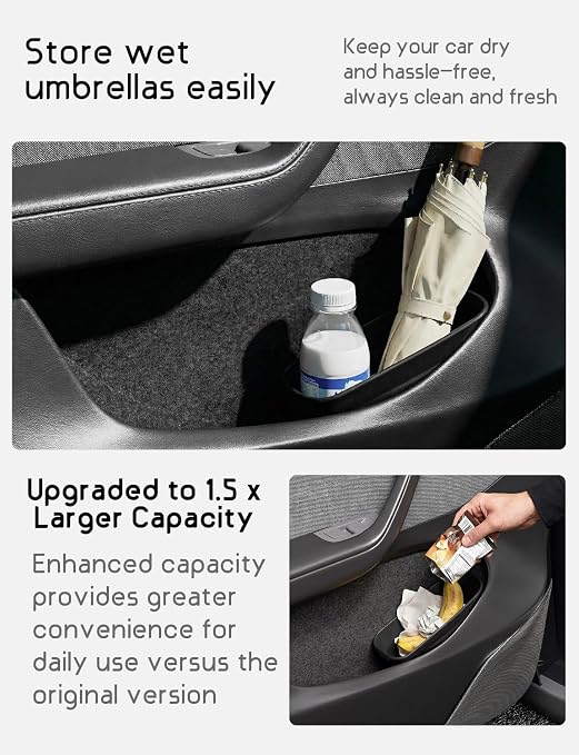 BMZX Car Trash Can Trash Bin, Mini Garbage Can Car Door TrashCan, Car Accessories for Interior Multifunctional Organizers and Storage, Home and Office