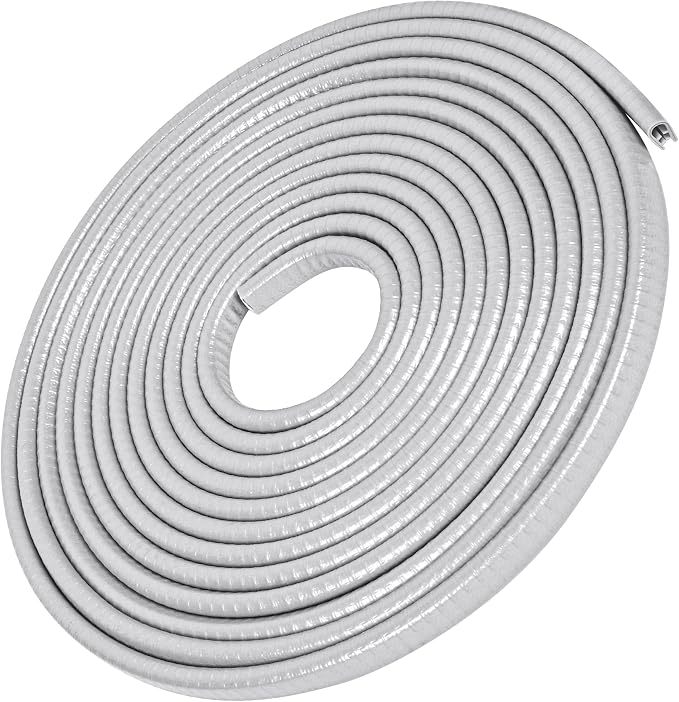 MYFAMIREA 13Ft(4M) Long Car Door Edge Guards, U Shape Edge Trim Rubber Seal Protector Car Door Protection Anti-Collision Rubber Clips Easy to Cut No Need Adhesive Fit for Most Vehicles| Grey