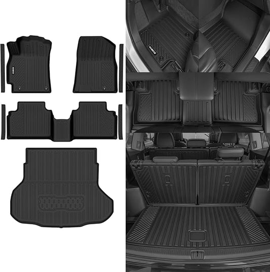 Naibeve Floor Mats for 2025-2026 Kia K4 (Not for K4 Hatchback) | All Weather Custom Fit Floor Mats, Cargo Mat, Door Sill Guards, Interior Protector accessories