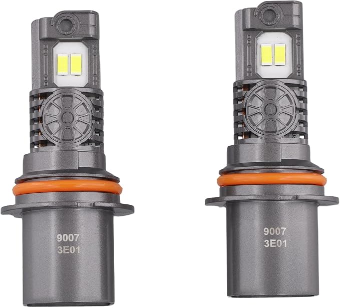 Termitor Latest Upgraded 9007 HB5 Light Bulb high/low beam, 50000LM 1000% Super Bright, 70000+ Hours Service Life, 6500K Cool White, 1:1 Halogen Replacement Driving Light Bulbs, Plug N Play, Pack of 2
