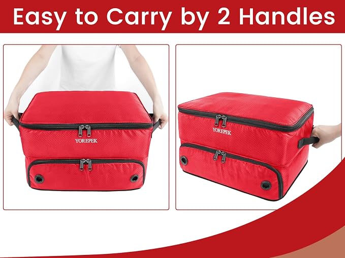 YOREPEK Golf Gifts for Men, 2 Layer Golf Trunk Organizer for 2 Pair Shoes | Waterproof Car Trunk Locker with Separate Ventilated Compartment for Balls, Tees, Clothes, Gloves, Birthday Gifts for Golfers