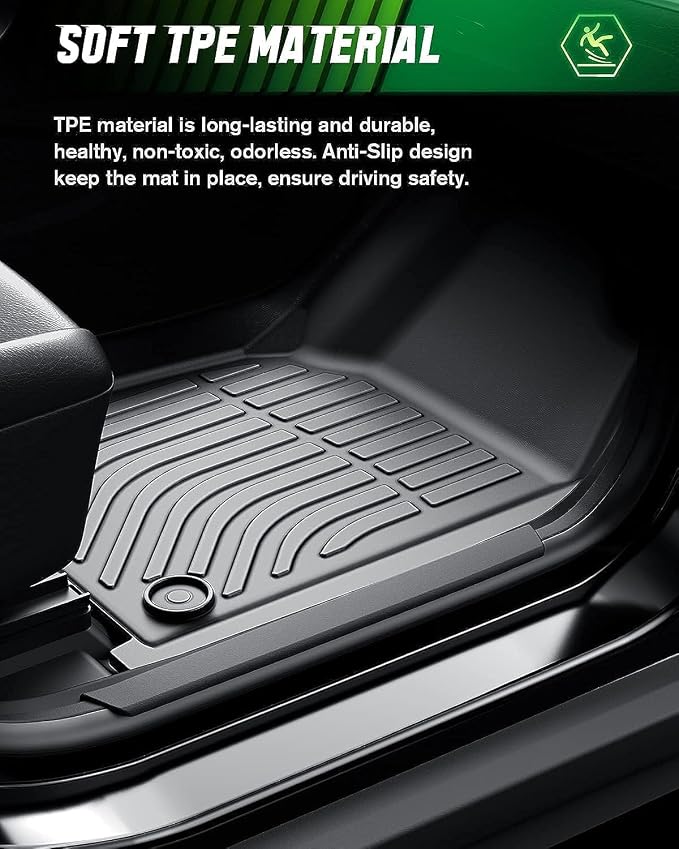 VIWIK Floor Mats Fit for Mazda CX-5 2025-2022 Heavy Duty Protection, TPE Anti-Slip Car Mats All Weather Custom Floor Liners for CX5 2022 2023 2024 2025