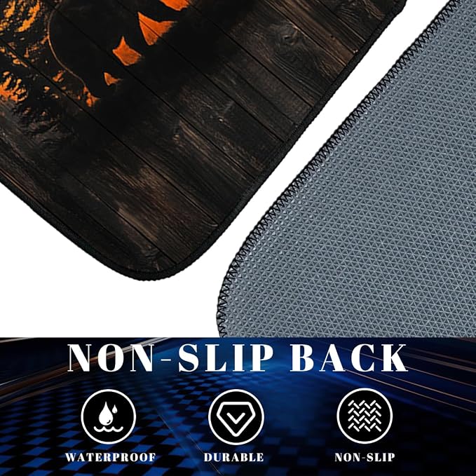 Bear Car Floor Mats Set of 4 Sunset Forest Pine Tree Wildlife Rustic Deer Automotive Foot Mats Rugs Carpet for Car Non-Slip Auto Car Accessories Universal Fit for Car SUV Truck Van