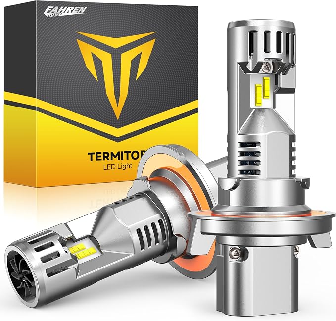 FORENNER 2026 Upgraded H13/9008 Light Bulbs High/Low Beam, 50000LM 900% Brightness, 6500K White Super Bright, 1:1 9008 Mini Size Fog Lights No Adapter Required Plug & Play, Canbus Ready, Pack of 2.