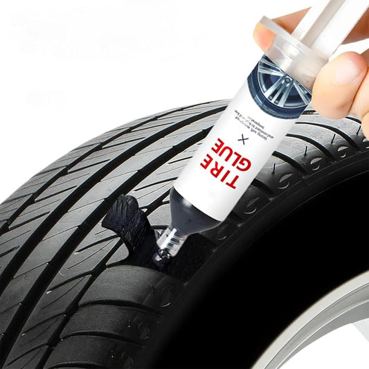 Tire Repair Glue,Tire Sealant Black Rubber Cement Waterproof Sealant is Used to Repair Cracks and Punctures in Tires of Cars Off-Road Vehicles Trucks Motorcycles Bicycles-30ml