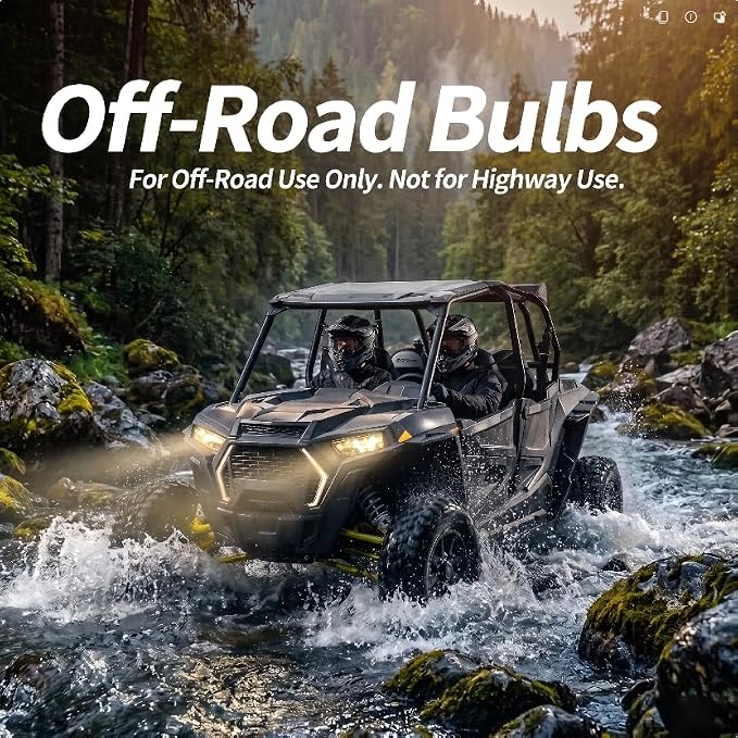 Termitor 9005 H11 Off Road Lights for Fog or Rain, Plug and Play, Pack of 2