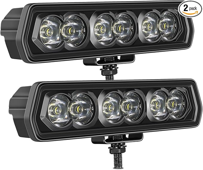 6 Inch CREE LED Light Bar, SWATOW INDUSTRIES 6" Spot Pod Lights Offroad Auxiliary Work Lights Ditch LED Pods Waterproof Fog Light for Truck F150 Wrangler Ram E-Bike Dirt Bike Motorcycle UTV ATV