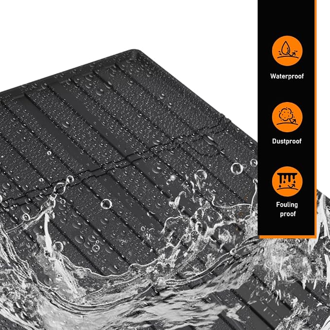 G-PLUS Trunk Mat Compatible with Tesla Cybertruck 2023-2025 | All Weather Protection,Non-Slip,Custom Fit Floor Cargo Liner,TPE Full Coverage,Black