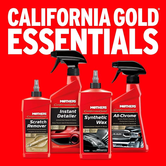 Mothers California Gold Synthetic Wax, 16 oz. (05716) | Long-Lasting Protection, Micro-Encapsulated Polymers, Polishes, Enhances Depth, Gloss & Shine, Easy-to-apply 2 in 1 Formula