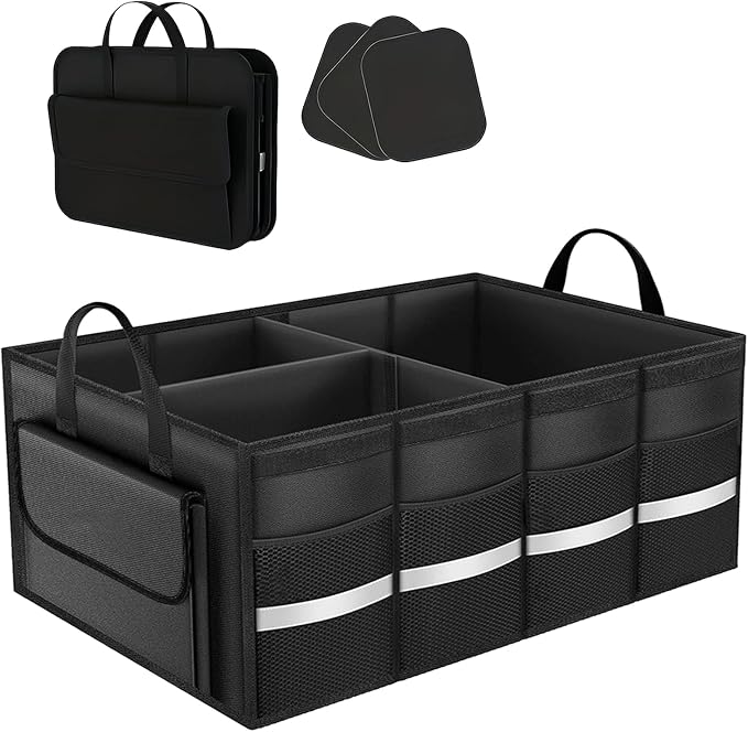 CloudDream Car Trunk Organizer, 70L Extra Large Capacity SUV Cargo Storage,Collapsible Waterproof Design for SUV, Truck, Minivan, Sedan, Auto Accessories