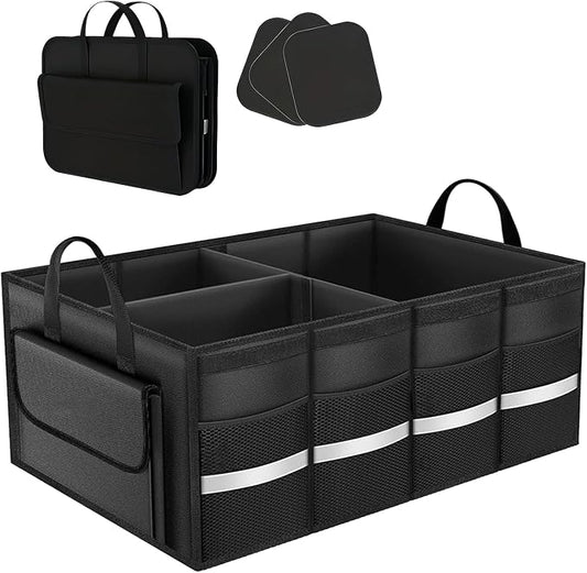 CloudDream Car Trunk Organizer, 70L Extra Large Capacity SUV Cargo Storage,Collapsible Waterproof Design for SUV, Truck, Minivan, Sedan, Auto Accessories
