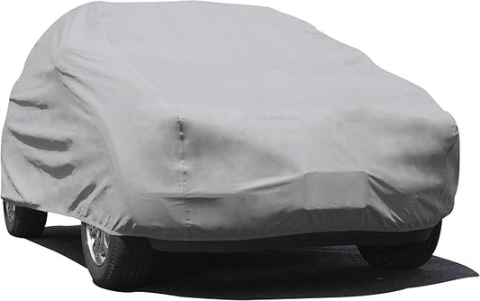 Budge Rain Barrier SUV Cover, Outdoor, Water-Resistant, Breathable, SUV Cover fits SUVs up to 229", Gray