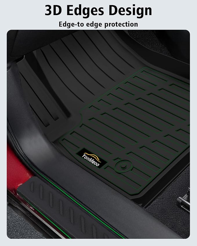 Floor Mats Custom Fit for Chevy Trailblazer AWD 2021-2025 2026 Trunk Mat with Backrest Mat All Weather TPE Cargo Liner Full Set for Chevrolet Trailblazer Accessories,Black (Upper Cargo Floor Mat