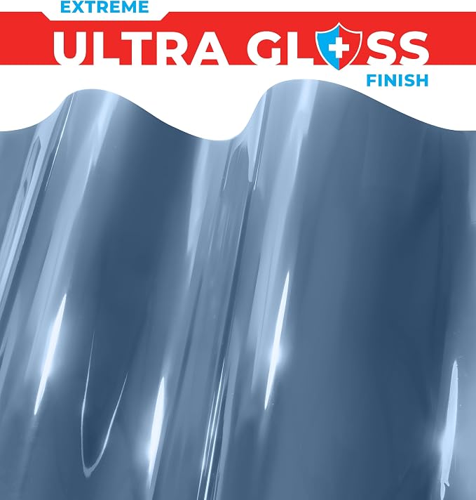ColorFusion PPF by VViViD, Gloss China Blue Dry Apply PPF Vinyl Car Wrap Roll 1.3ft x 5ft