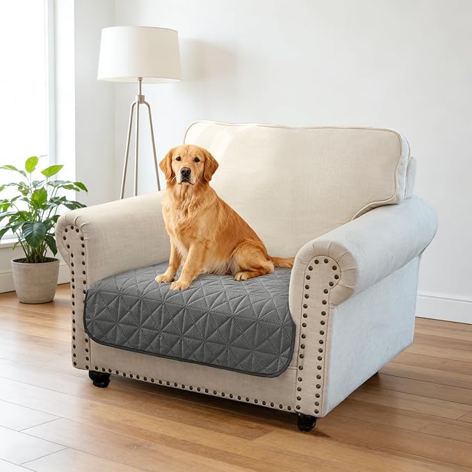 Ameritex Sofa Cover Waterproof for Seats Couch Cover for Dogs Pet Couch Cover Velvet for Chair Loveseat Sofa Machine Washable