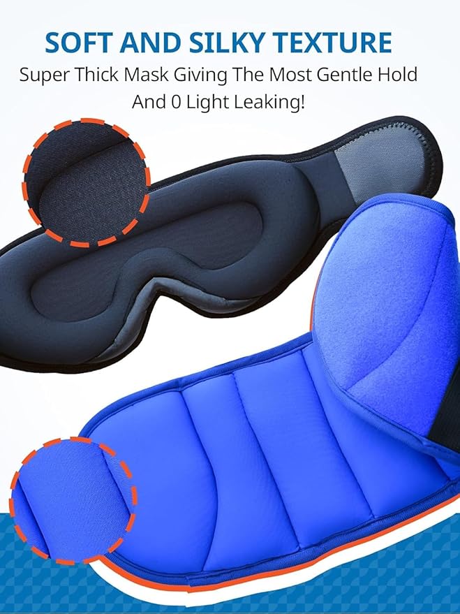 SARISUN Travel Pillows for Airplanes, 360° Stable Support Airplane Pillow with 3D Eye Mask, Headrest Pillow for Long Flight Road Trip Sleep, Stop Bobblehead Travel Essential, Black