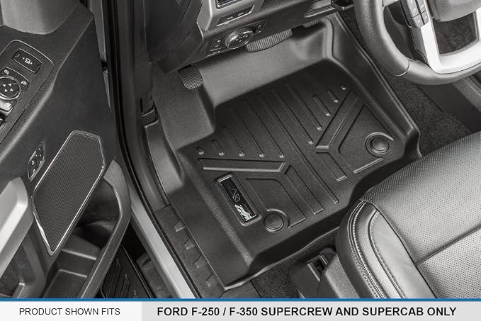MAXLINER Custom Fit Floor Mats 1st Row Liner Set Compatible with 2017-2025 Ford F-250