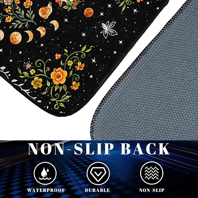 Bear Car Floor Mats Set of 4 Mountain Sunset Forest Silhouette Rustic Automotive Foot Mats Rugs Carpet for Car Non-Slip Auto Car Accessories Universal Fit Car Accessories for Truck
