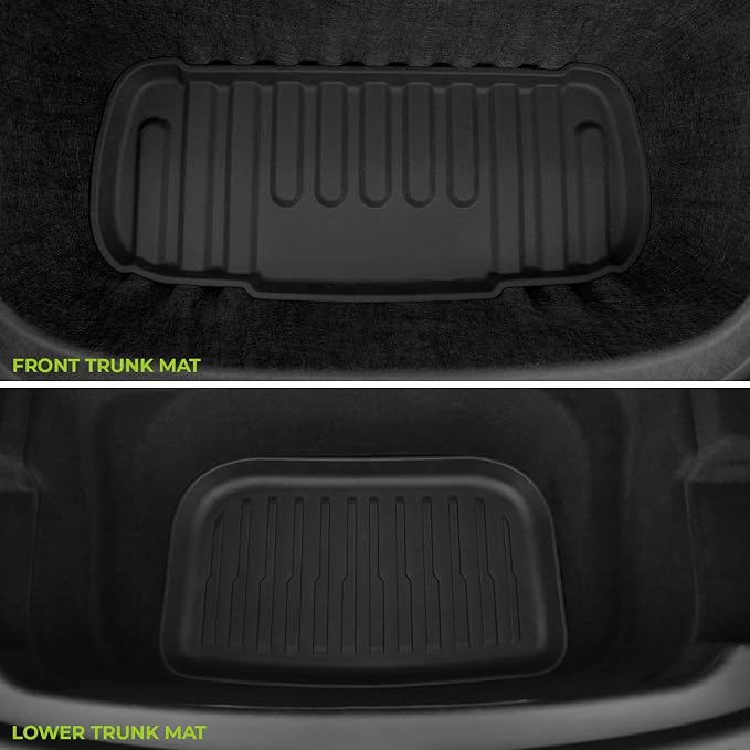 Floor Mats for 2025 2026 Tesla Model Y Juniper Standard Only, 7PCS Full Coverage All Weather Cargo Liner Frunk Backrest Mats & Trunk Sill Guard, Juniper Accessories (Not Fit Premium & Performance &YL)