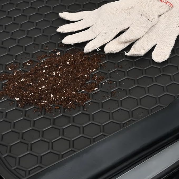 Car Floor Mats Custom Fit for Honda Accord 2008-2012 BlackRubber Auto Liner Mats All Weather Protection Odorless