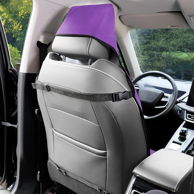 Neoprene Waterproof Car Seat Cover, Purple 1pc, Non-Slip | Car Seat Protector, Sweat-proof, Universal Fit SUV & Truck, Machine Washable, For Gym, Yoga, Pets, Workout, Beach, Swimming