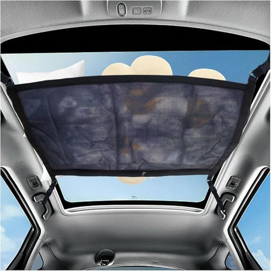 Car Ceiling Cargo Net for SUV - 29.3'' x 22.4'' Double-Layer Roof Cargo Net Organizer Car Ceiling Storage Net - Mesh Car Roof Storage Organizer for Long Road Trip Car Camping Essentials (Double-Layer)