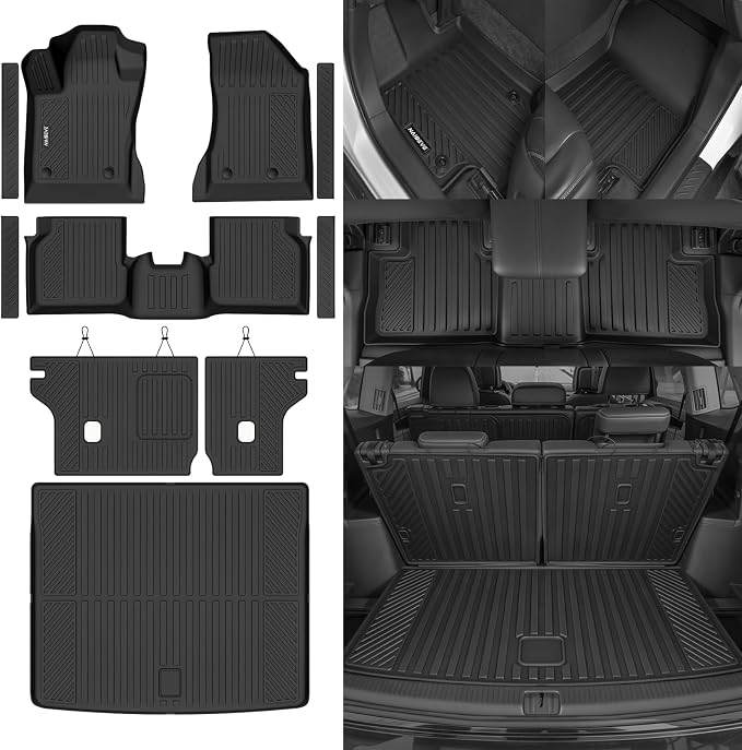 Naibeve Floor Mats 2023-2025 Dodge Hornet GT/GT Plus & R/T Plug-in Hybrid | All Weather Custom Fit Floor Mats, Cargo Mat, Backrest Mats, Door Sill Guards Interior Protector accessories