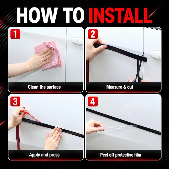 Pangda Glossy Black Body Side Molding Trim 3/4 Inch Wide Universal Car Bumper Door Edge Protector 25 Feet Self Adhesive Automotive Guard for Trucks SUVs Marine Crafts and DIY Home Furniture