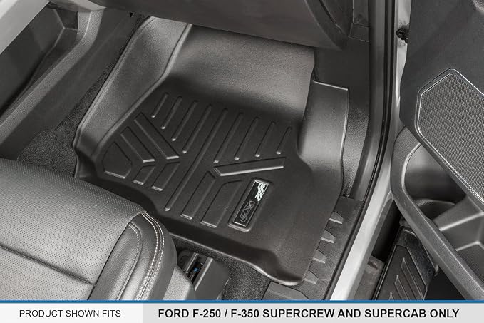 MAXLINER Custom Fit Floor Mats 1st Row Liner Set Compatible with 2017-2025 Ford F-250