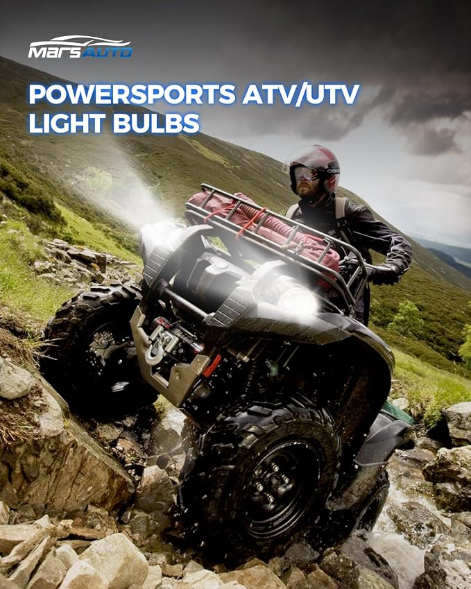 Marsauto H11/H9/H8 9005/HB3 Light Bulbs, 60,000LM Super Bright, Plug and Play, 9005 H11 Light Bulbs, Powersports Accessory Lights, Pack of 4