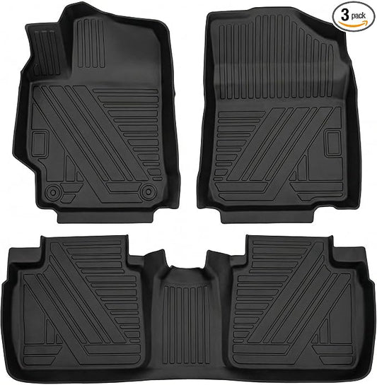 Aiqiying Floor Mats Compatible with Toyota Camry 2007-2011＆ 2012-2017,All Weather Carpet Protector 3D Waterproof Durable Odorless Custom-Fit FrontRear Rows Full Set TPE Car Liners Accessories