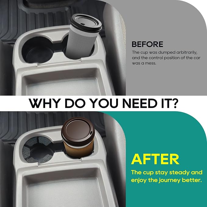 Cup Holder Insert for Honda Odyssey 2011-2017, 6 mm | EVA Foam, Dual Cup Holder, 6 mm Thickness, Interior Accessory