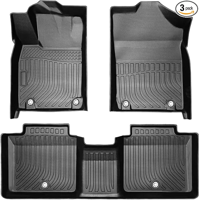 Floor Mats for 2013-2018 Lexus ES350,All-Weather TPE Rubber Floor Mats Fits 1st & 2nd & Row,Anti-Slip Floor Liners Full Set Automobile mats Accessories Black