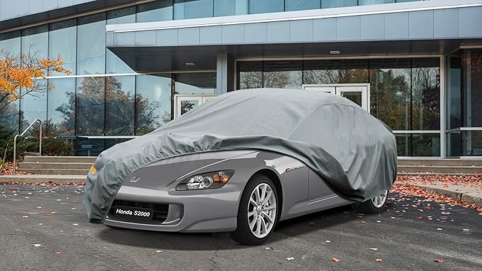 Kayme Heavy Duty Car Cover Custom Fit Honda S2000, Waterproof All Weather for Automobiles, Full Exterior Covers Sun Rain UV Protection.