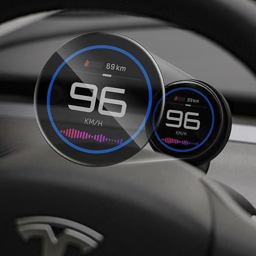 TITA HUD Pro Head Up Display for Tesla Model 3/Y/Highland/Juniper (2022-), Real-Time Speed & Driving Data, 1.8" LCD Screen, with Magnetic Charging Mount (Model Y Juniper)