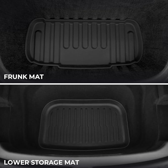Floor Mats for 2026 2025 Tesla Model Y Juniper Standard, Full Coverage All Weather Floor Mat Cargo Liner Trunk Mat Frunk Backrest Mats Accessories (Standard Models Only)