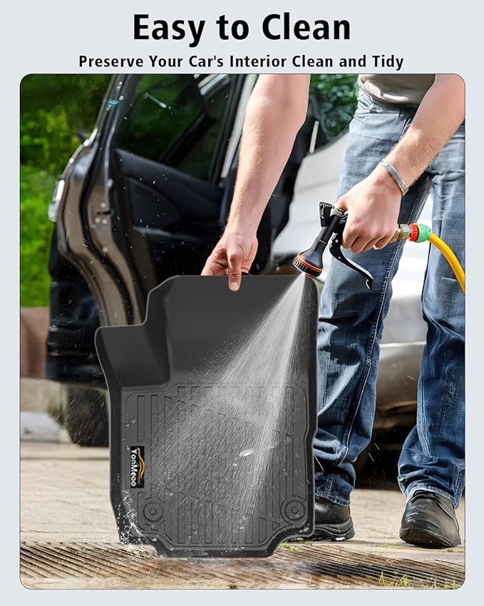 Floor Mats Custom for Equinox/Terrain 2018-2024 | All Weather TPE Rubber Floor Liners, Cargo Liner, Backrest Mat Full Set for Equinox Accessories